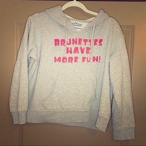 Brunettes have more fun oversize hoodie